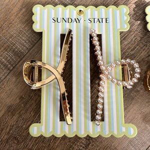 Sunday State 2 pack hair clips